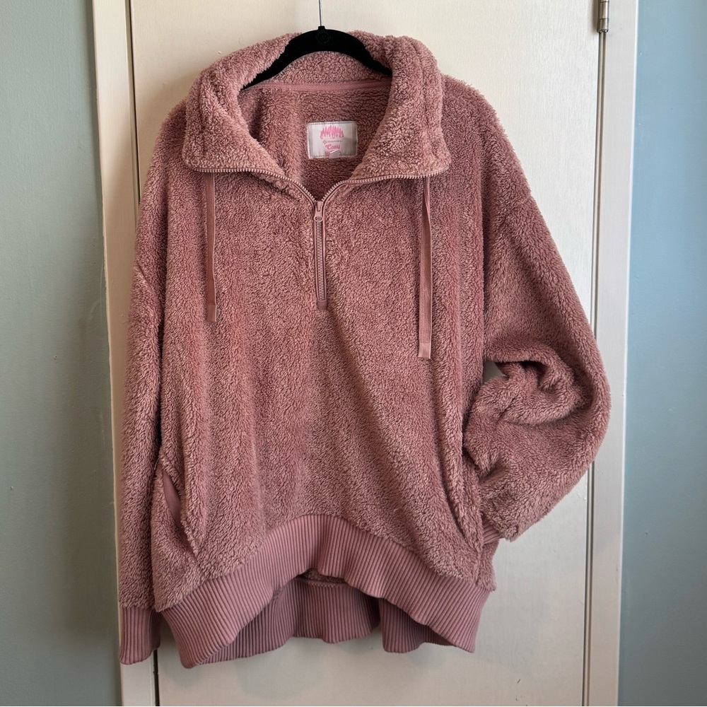 Member’s Mark Women’s Dusty Pink Cozy Sherpa pullover size xl
